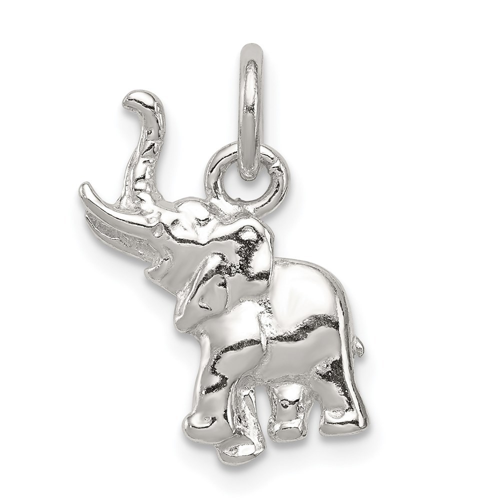 925 Sterling Silver Elephant Necklace Charm Pendant